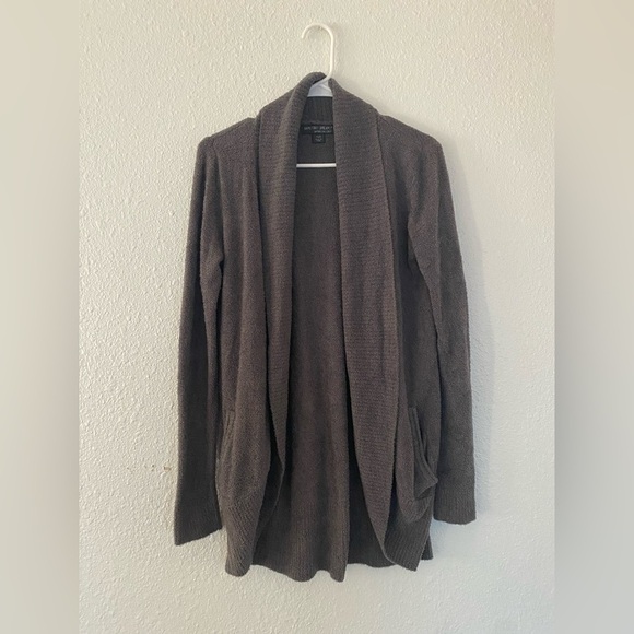 Barefoot Dreams Sweaters - Barefoot Dreams Bamboo Chic Lite circle cardigan XS/S Cozy Gray Open Front